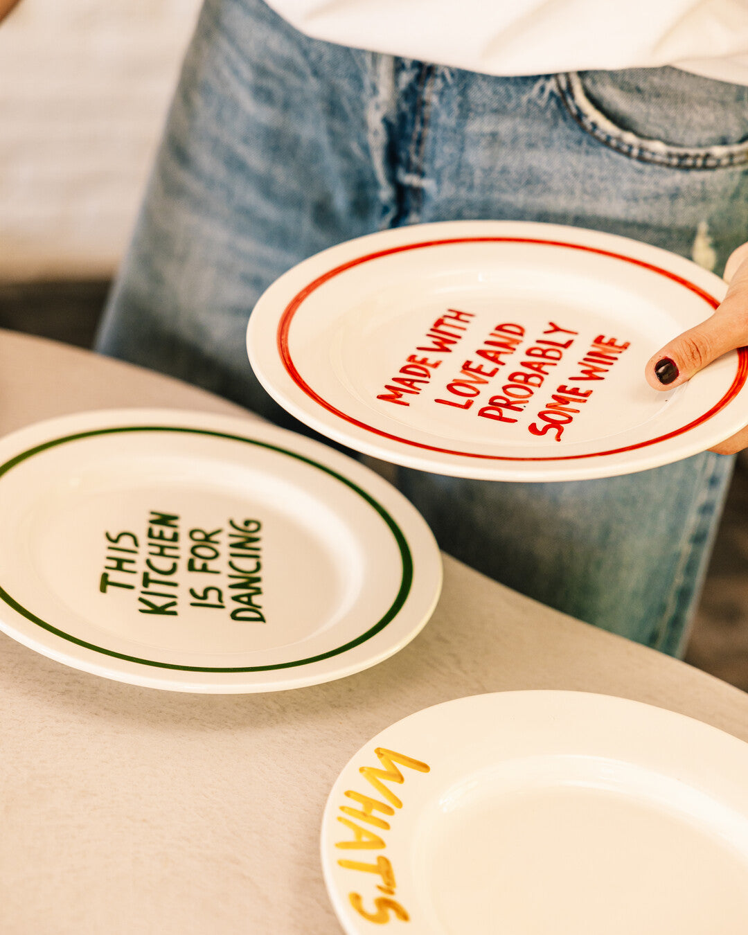 Dinner with an Attitude - Set of 4 Dinnner Plate