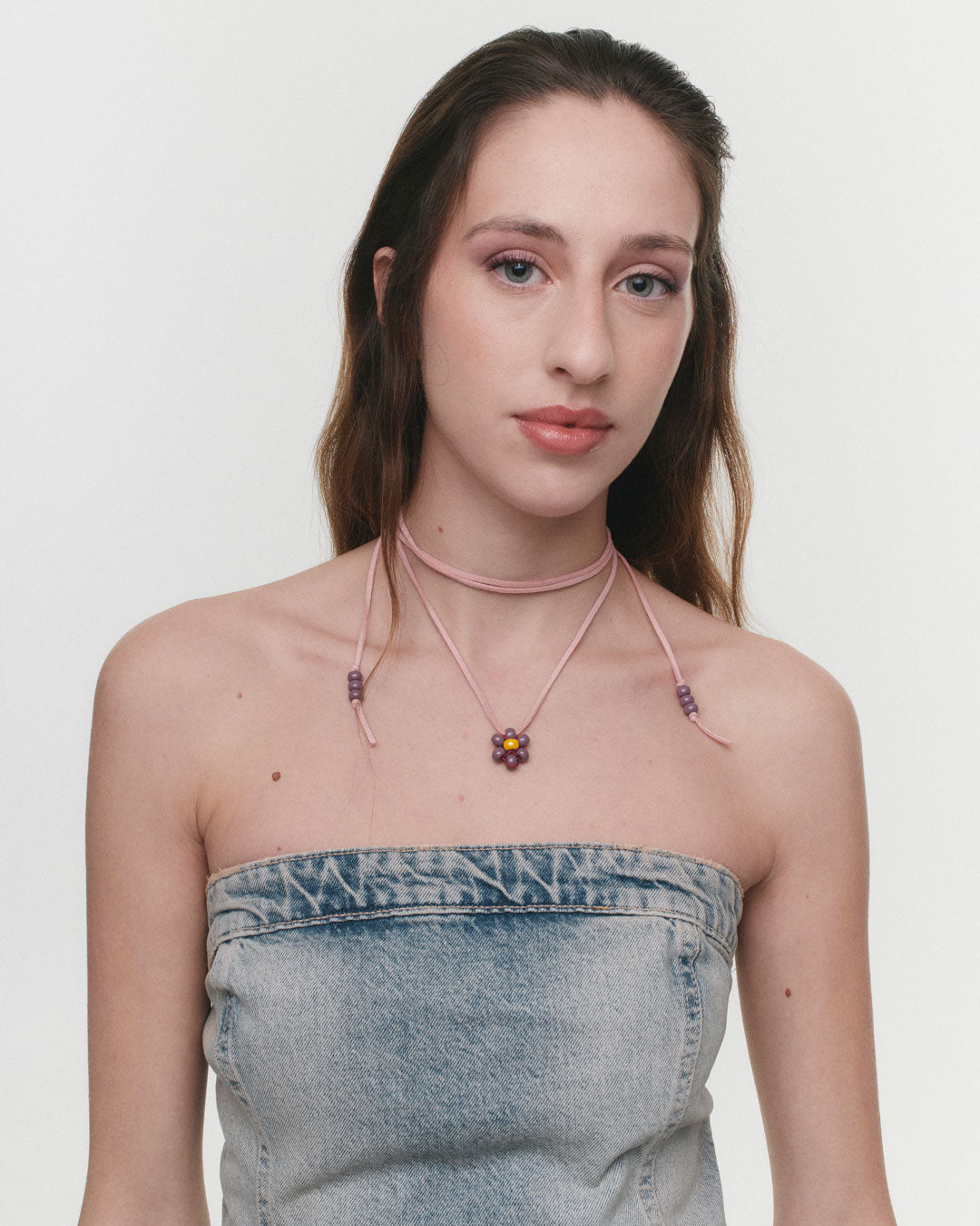 Fleur Simple - handmade beads necklace - Fleur de Peau