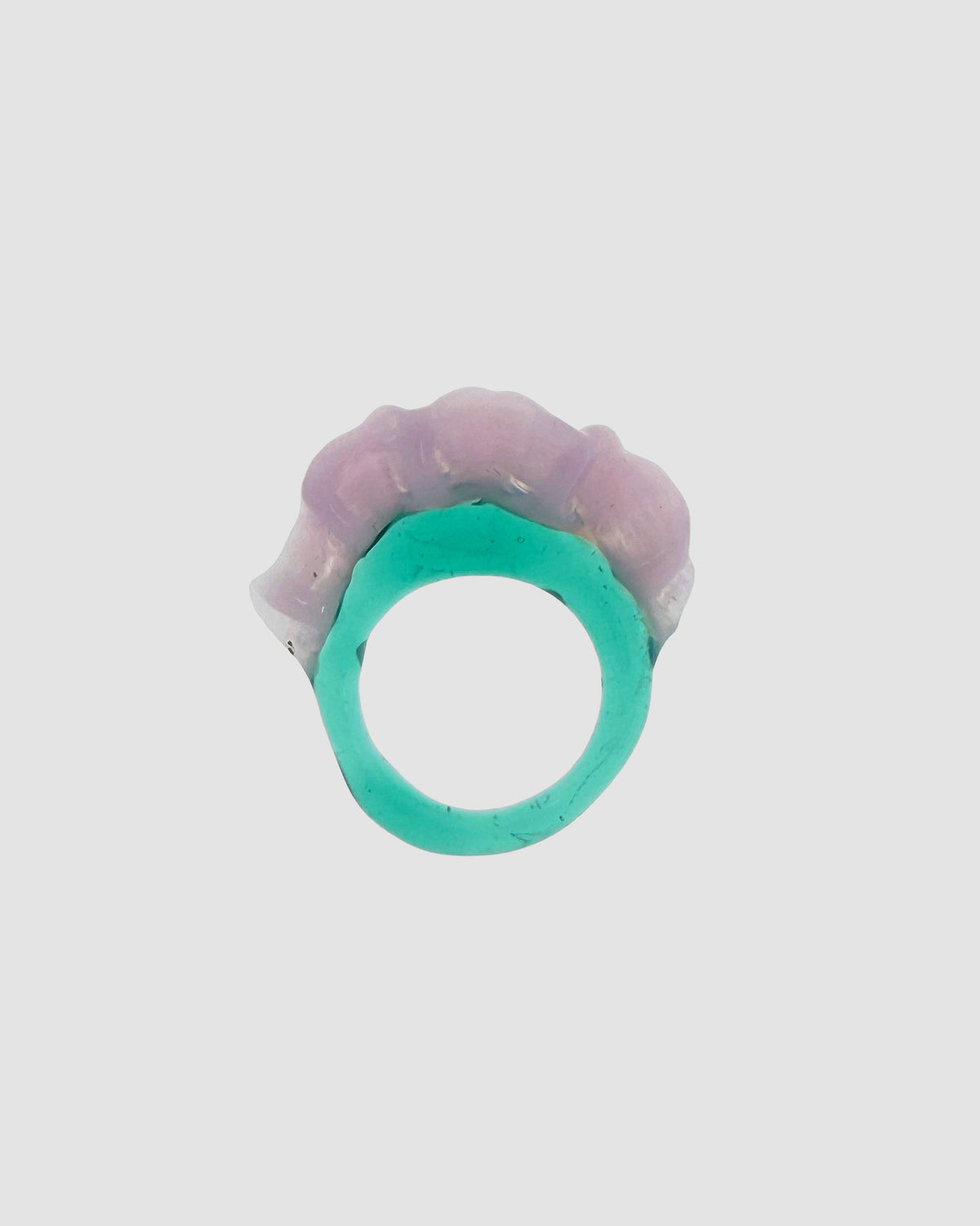 Ruffle Murano glass ring