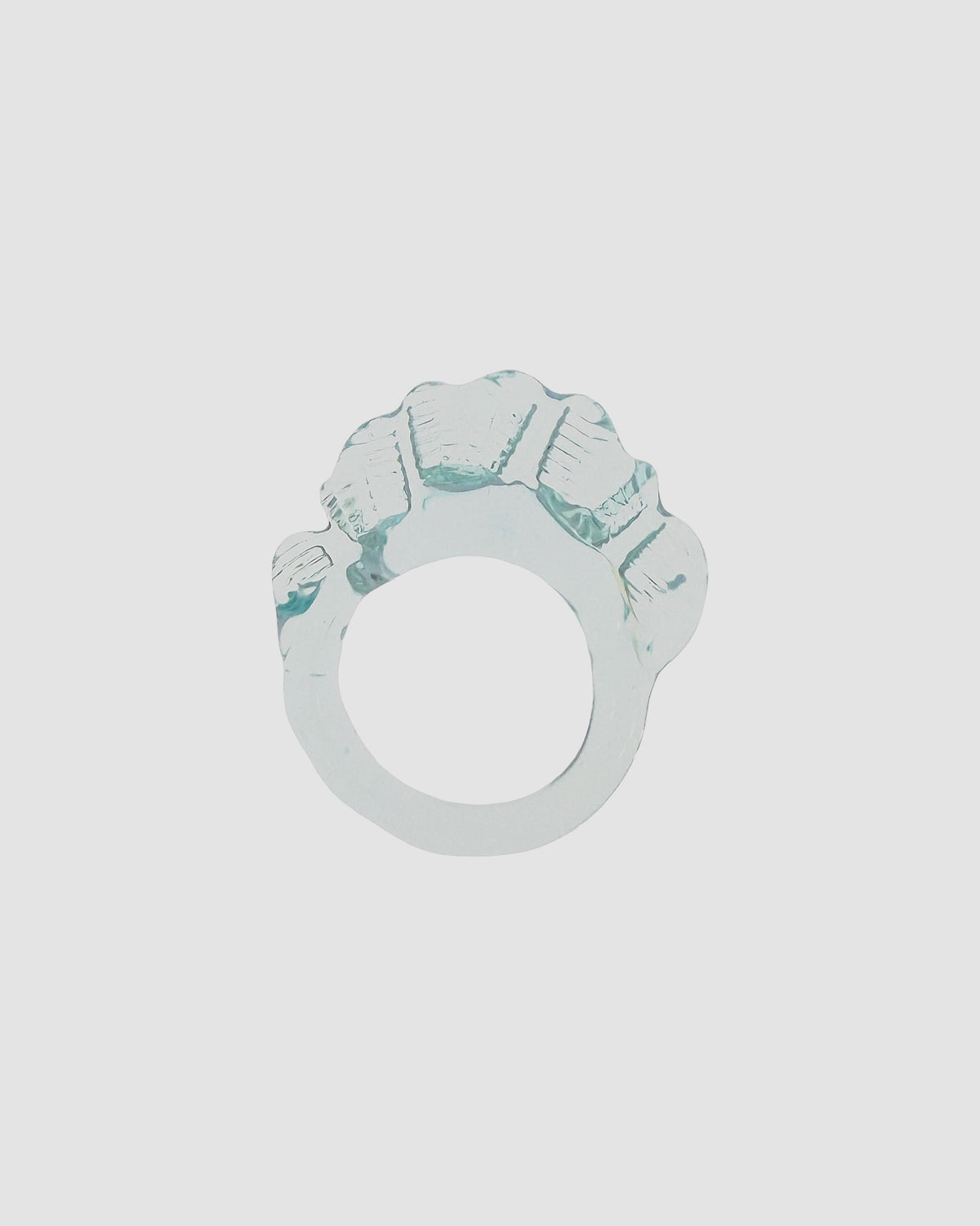 Ruffle Murano glass ring