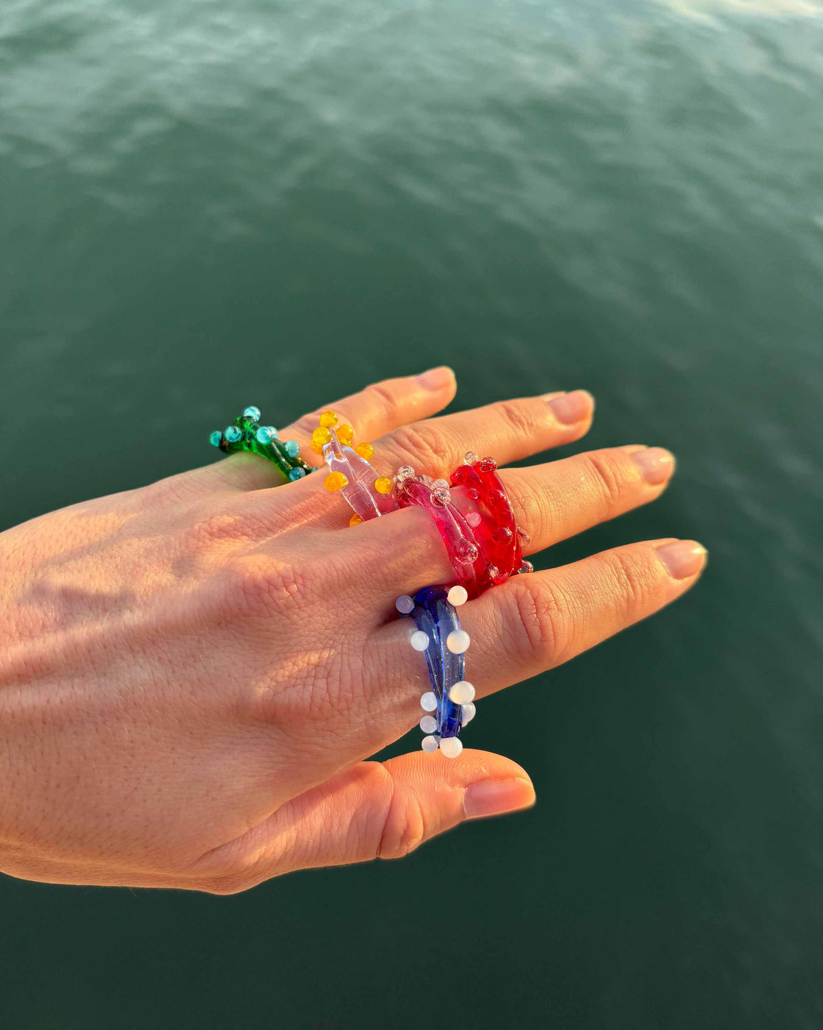 Cry Murano glass ring