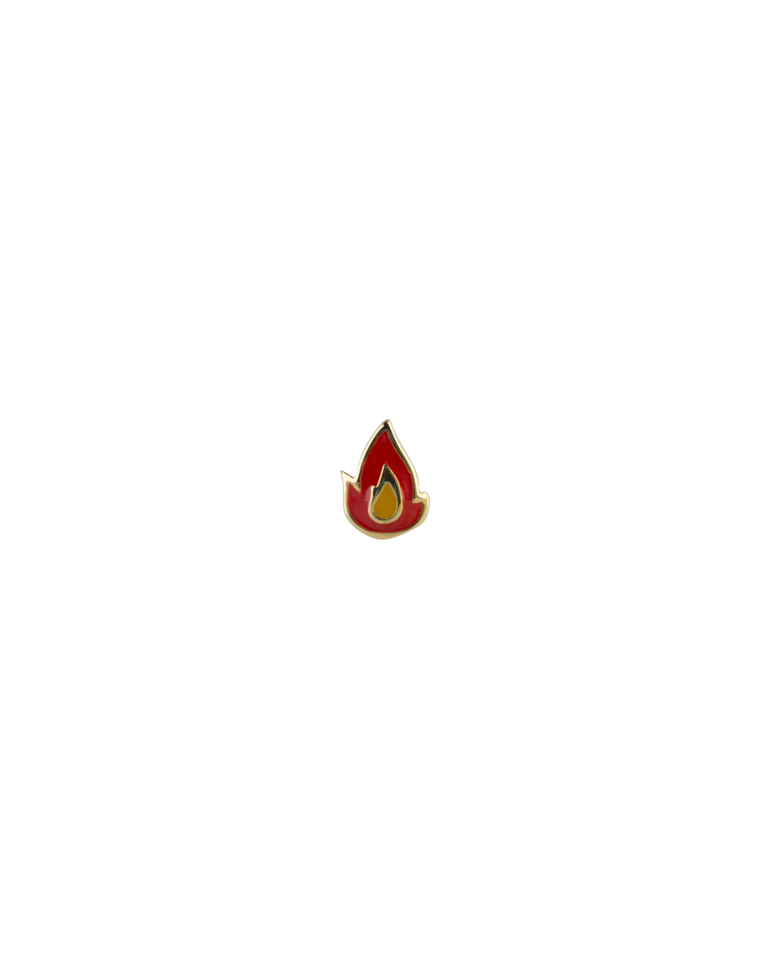 Mini flame earring