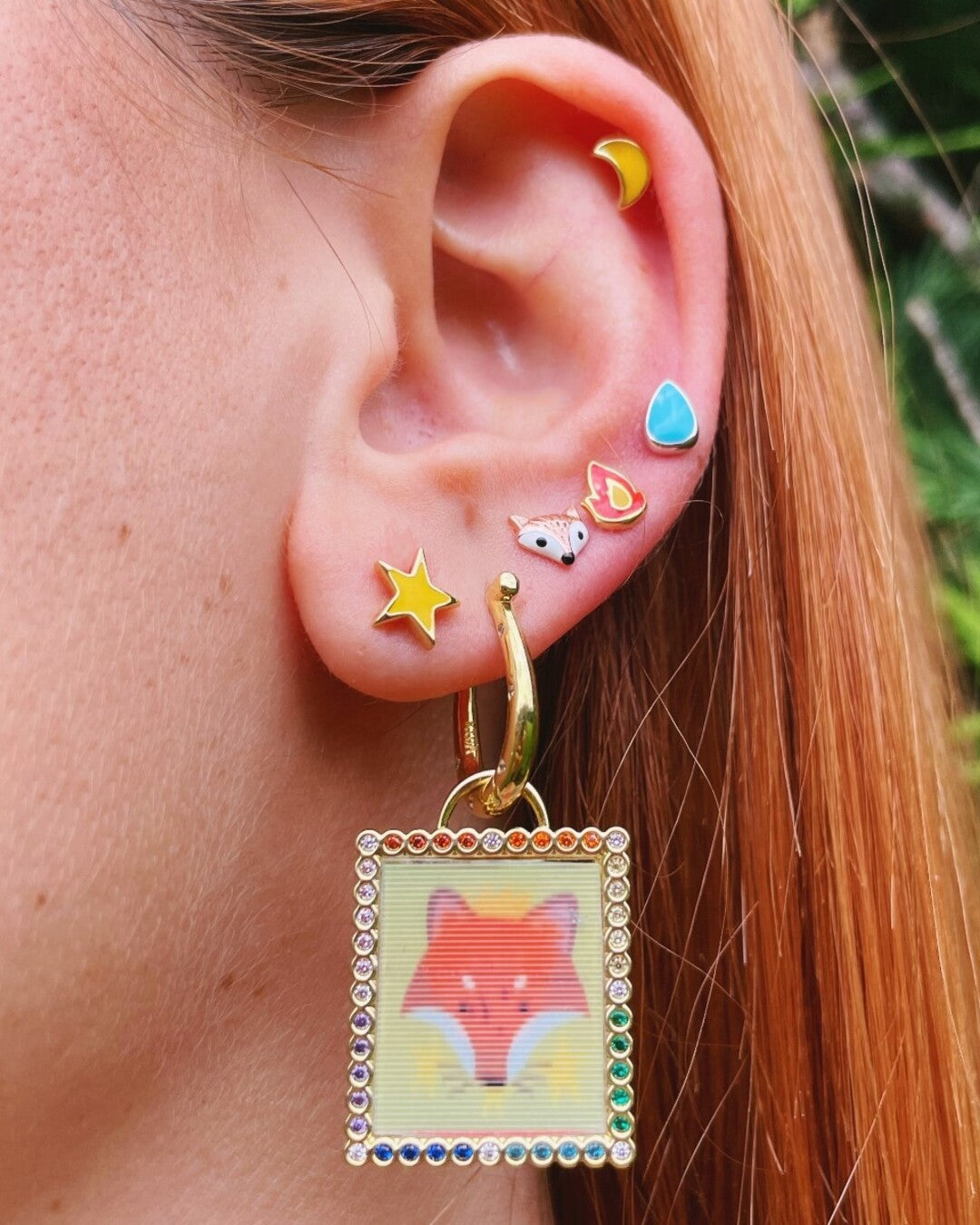 MINI Drop Hoop Earring