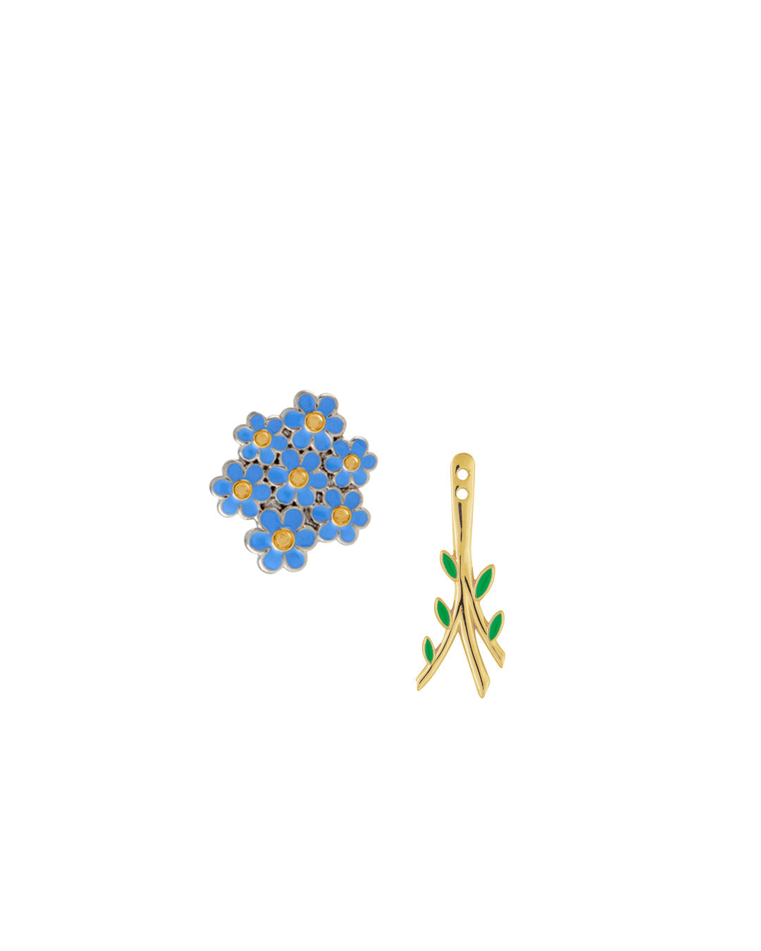 Forget-me-not earrings combo - Set of 4