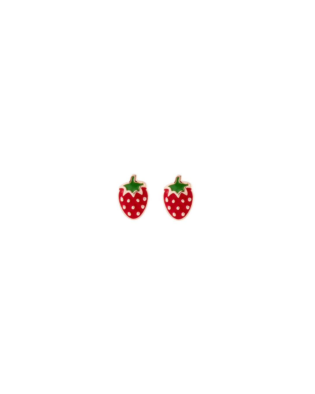 Mini orecchino a forma di fragola
