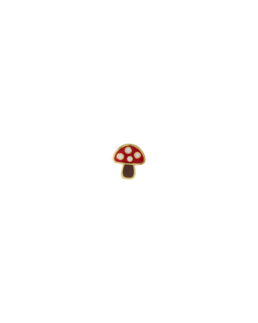 Mini-boucle d'oreille à tige en forme de champignon