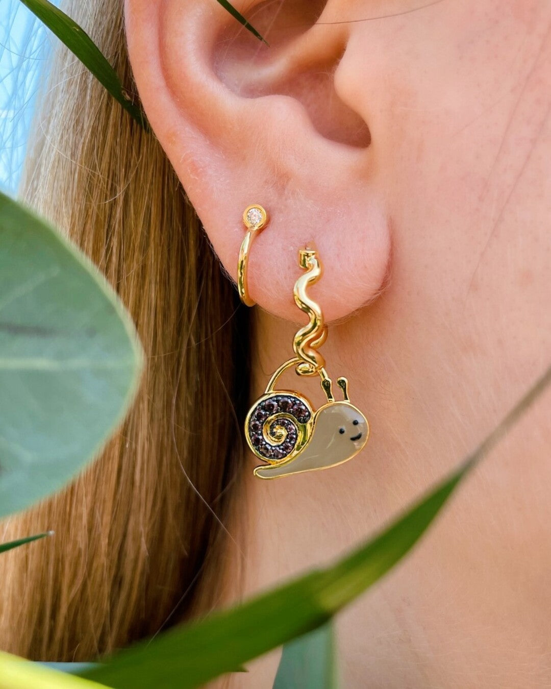 Boucles d'oreilles créoles nouilles