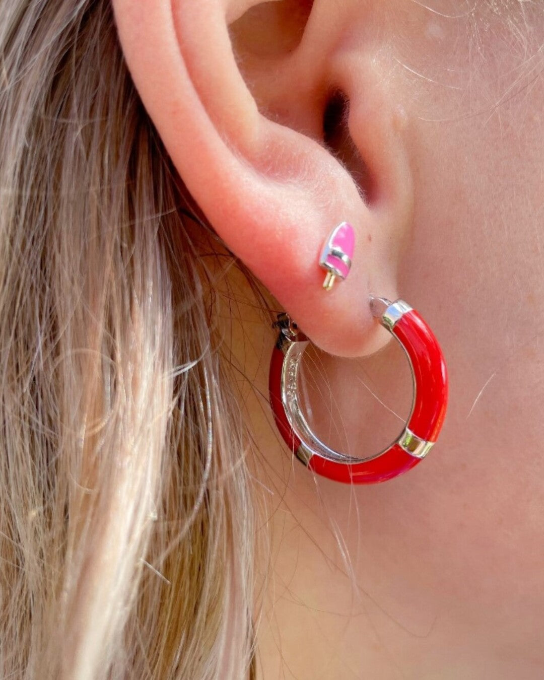 Hoop Lifebuoy Earrings