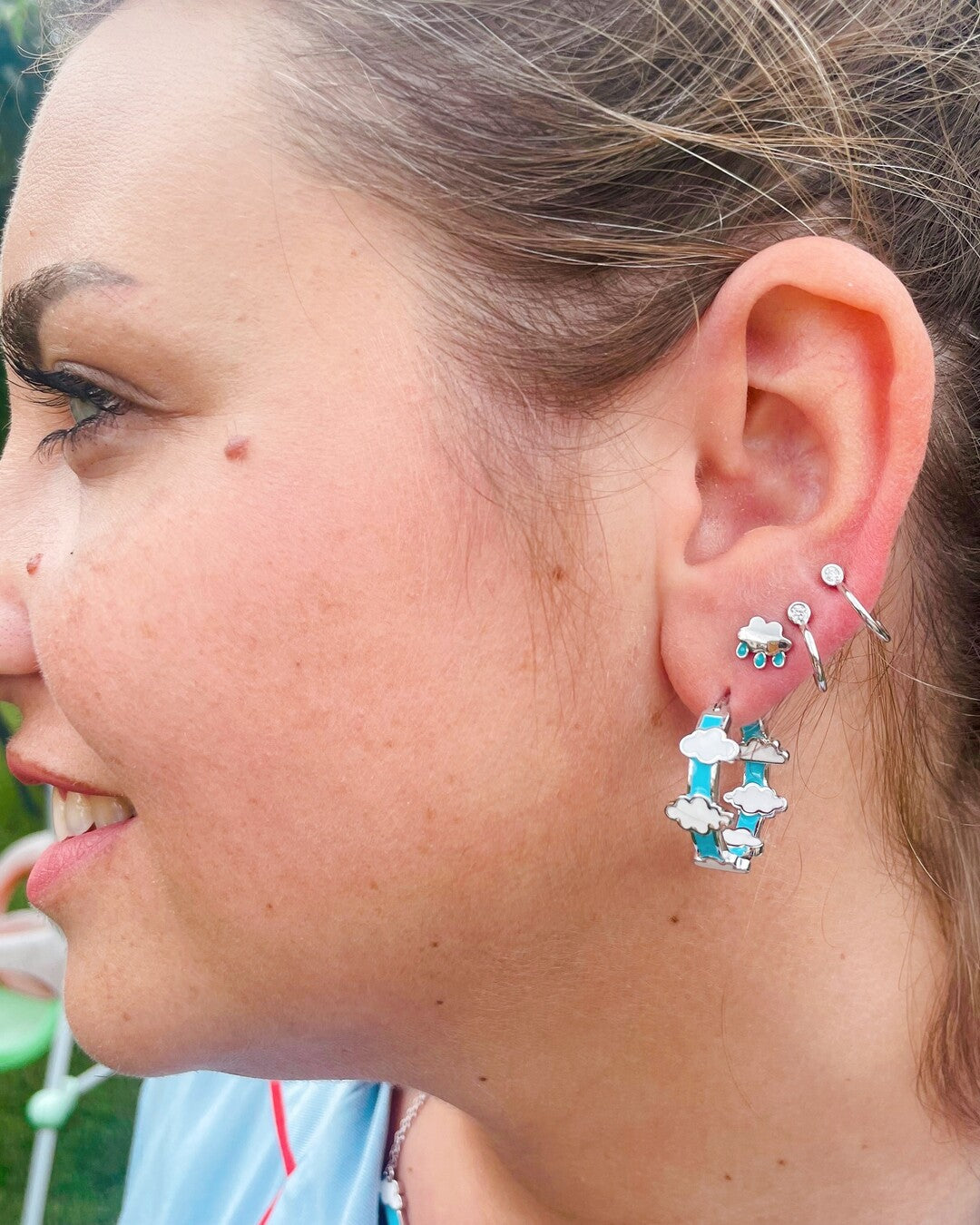 Mini Cloud Earring