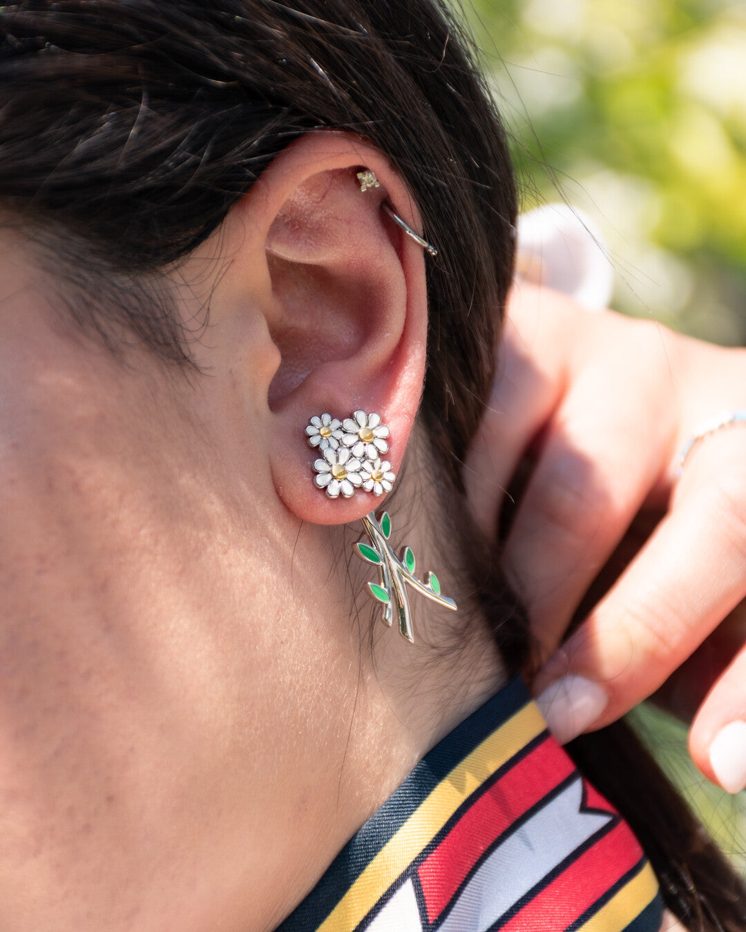 Daisy earrings combo - Set of 4