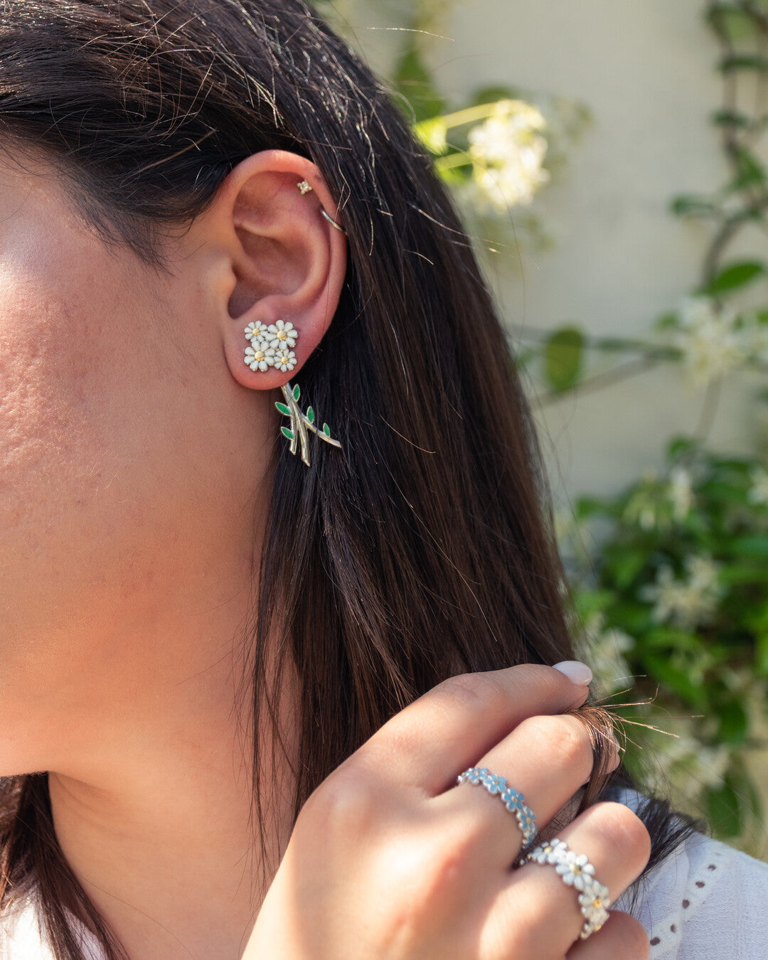 Daisy earrings combo - Set of 4
