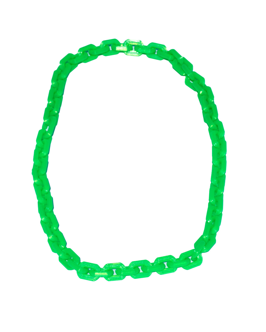 Handmade bio plastic colorful chain necklace - Rahrah