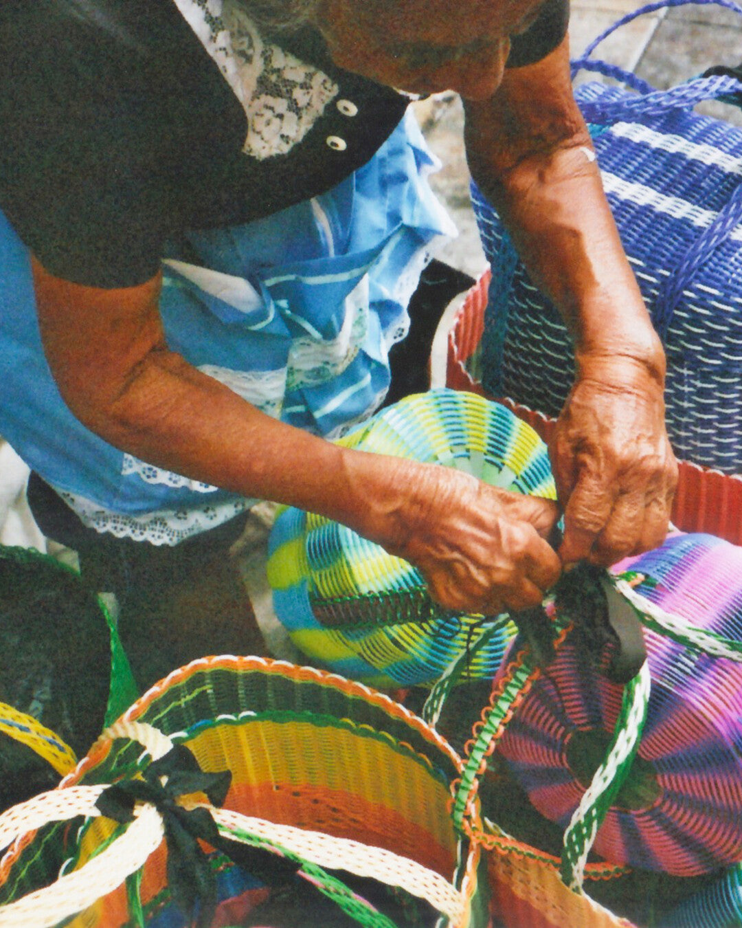 Small Basket Bag - Pistachio