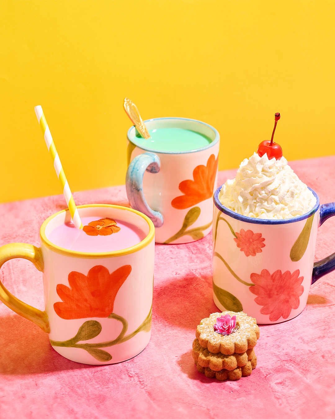 Ceramic handmade mug flower - Rose Balimba