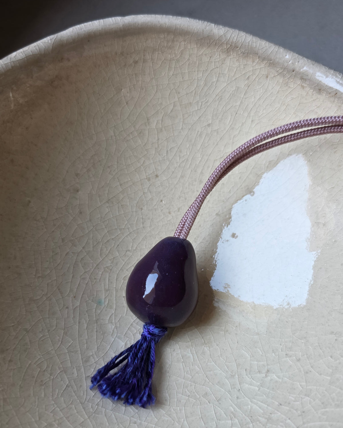 Ceramic Mala Pendant - Japamini