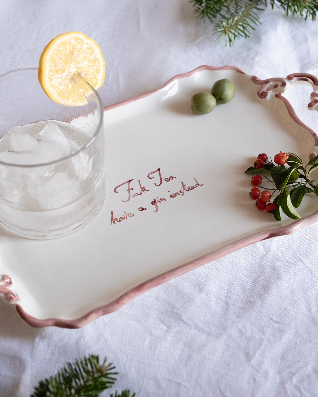 Cocktail Time | Tray & Napkins bundle