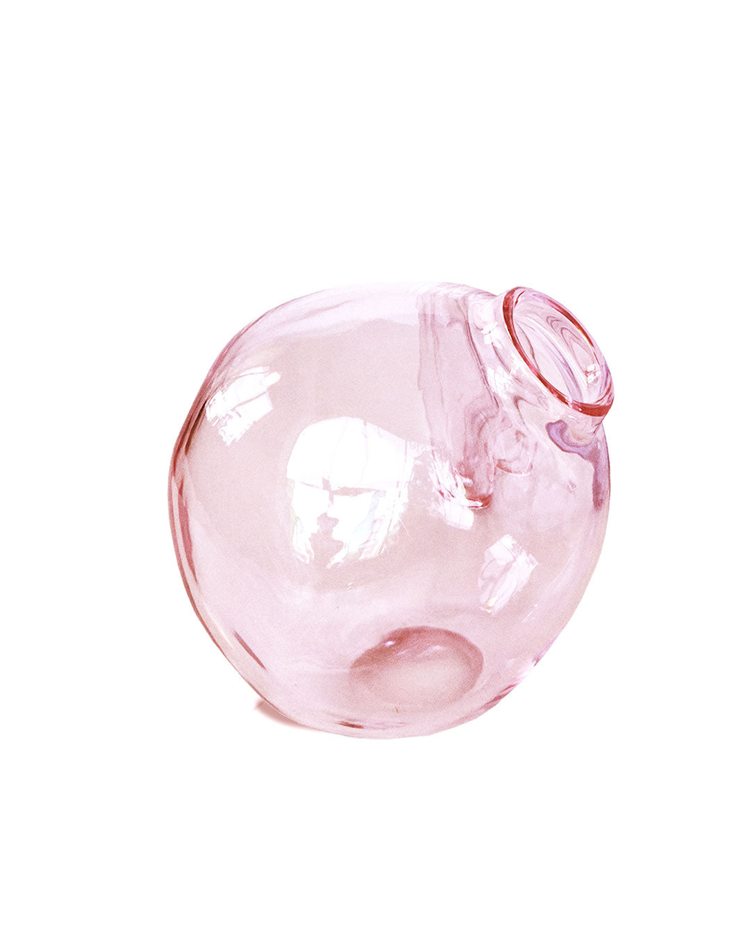 NUVOLA Pink Crystal Glass Vase