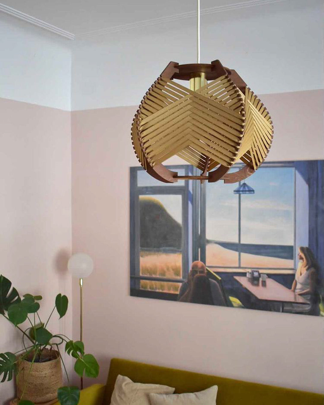 Lampada intrecciata grande