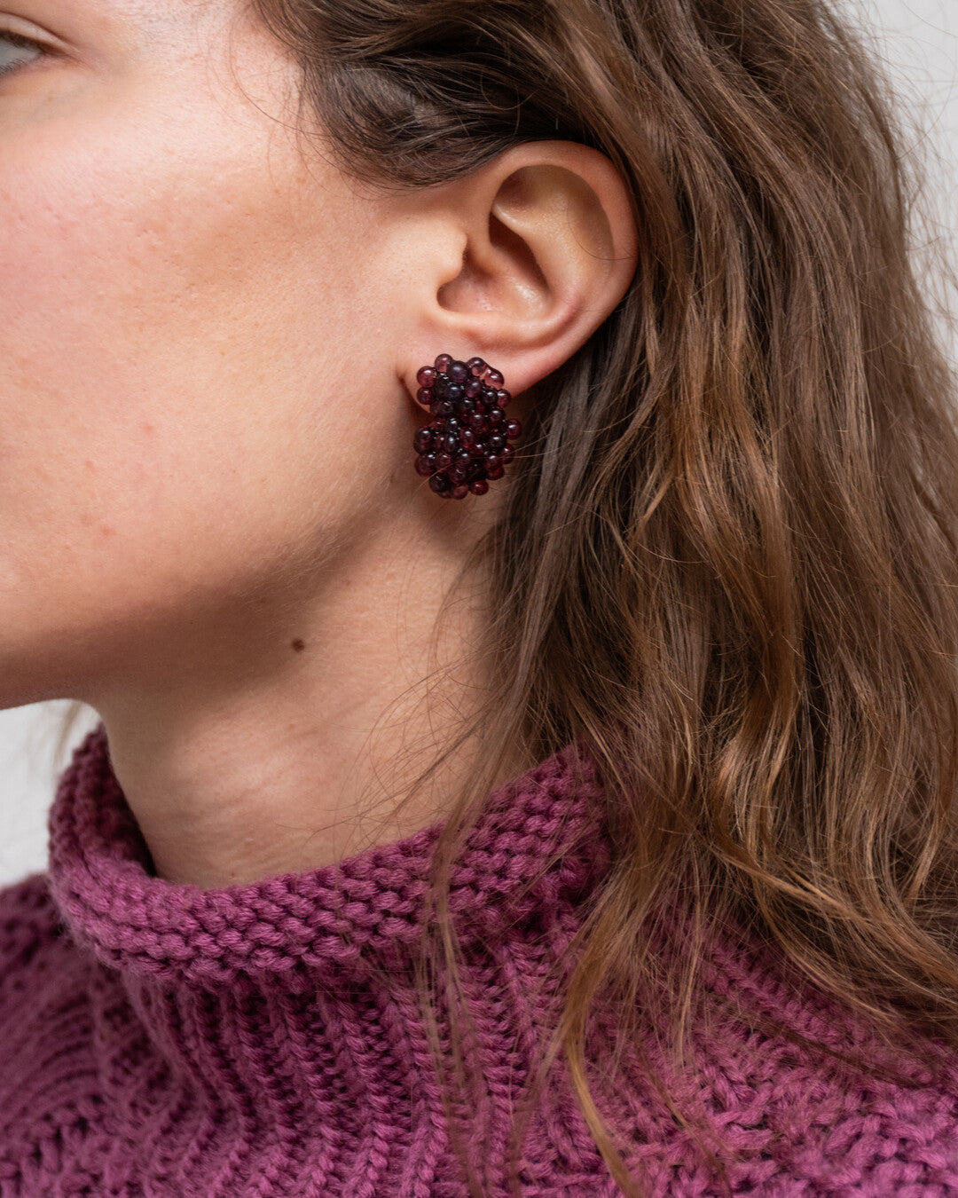 Red berries - Midi earrings