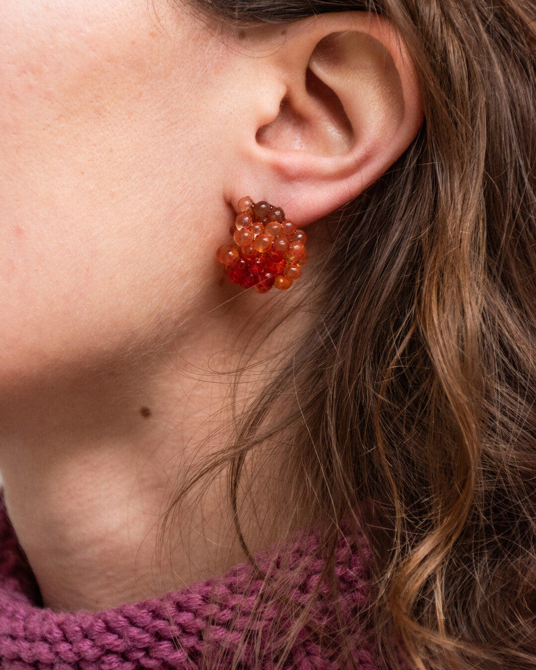 Pure caviar - Midi earrings