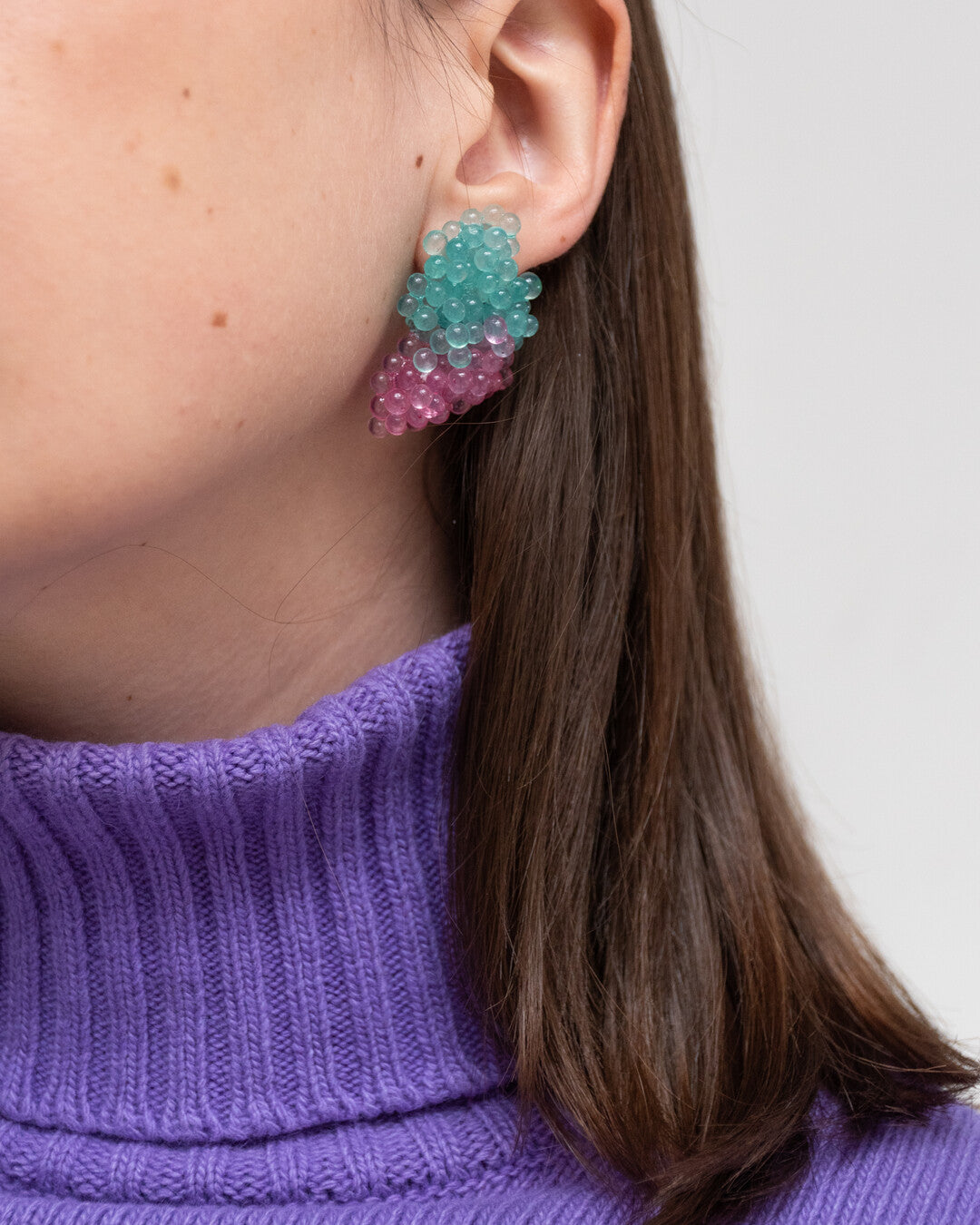 Frozen blossom - Maxi earrings