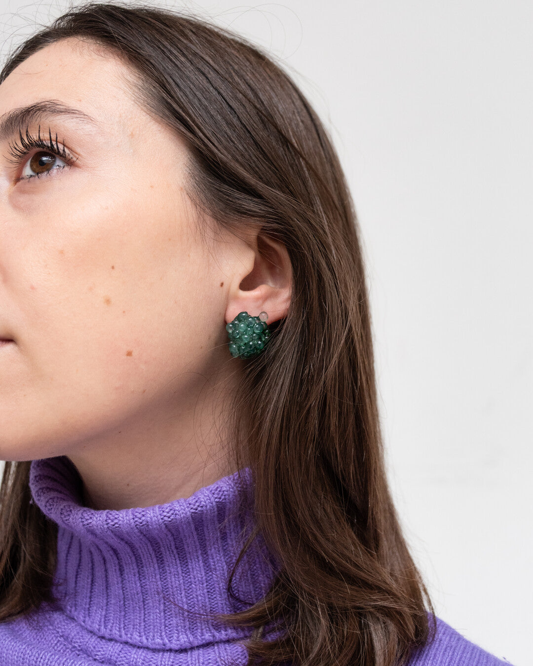 Emerald green - Midi earrings