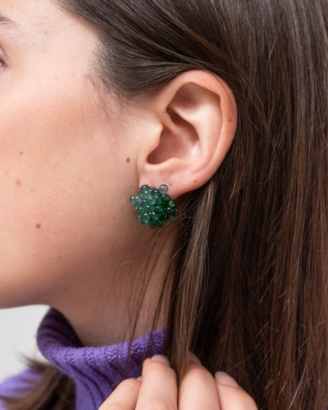 Emerald green - Midi earrings