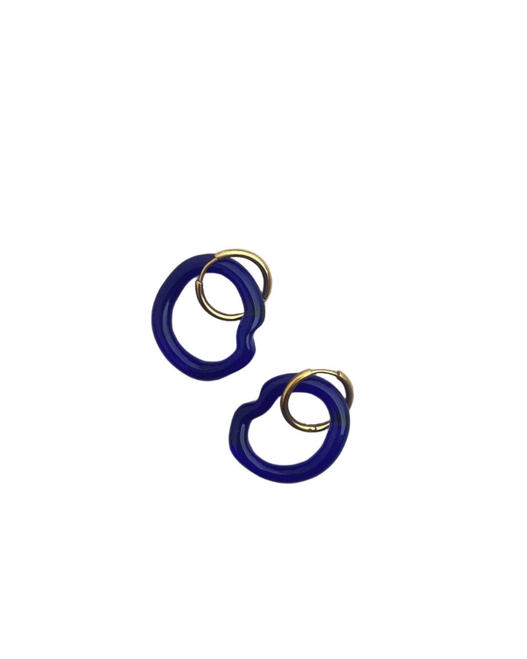 Handmade recycled glass earrings - Suplais