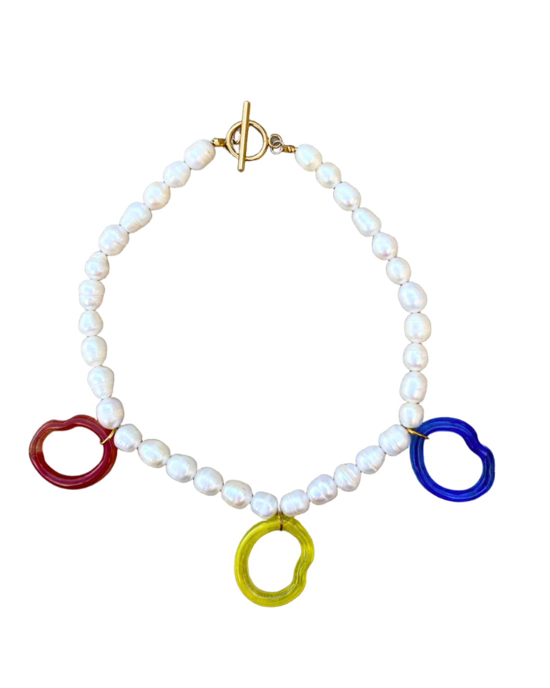 Handmade recycled glass necklace - Suplais