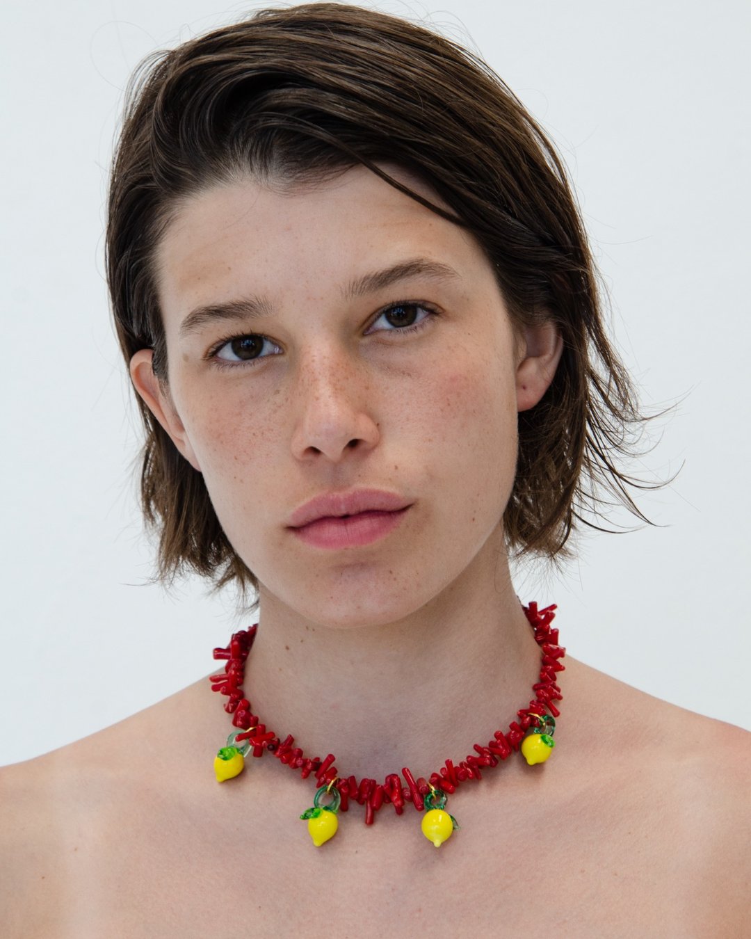 Handmade recycled glass necklace - Suplais