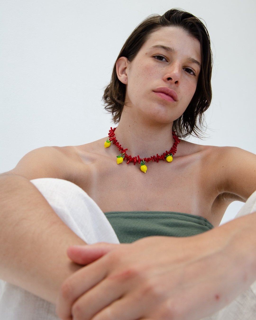 Handmade recycled glass necklace - SuplaisHandmade recycled glass necklace - Suplais