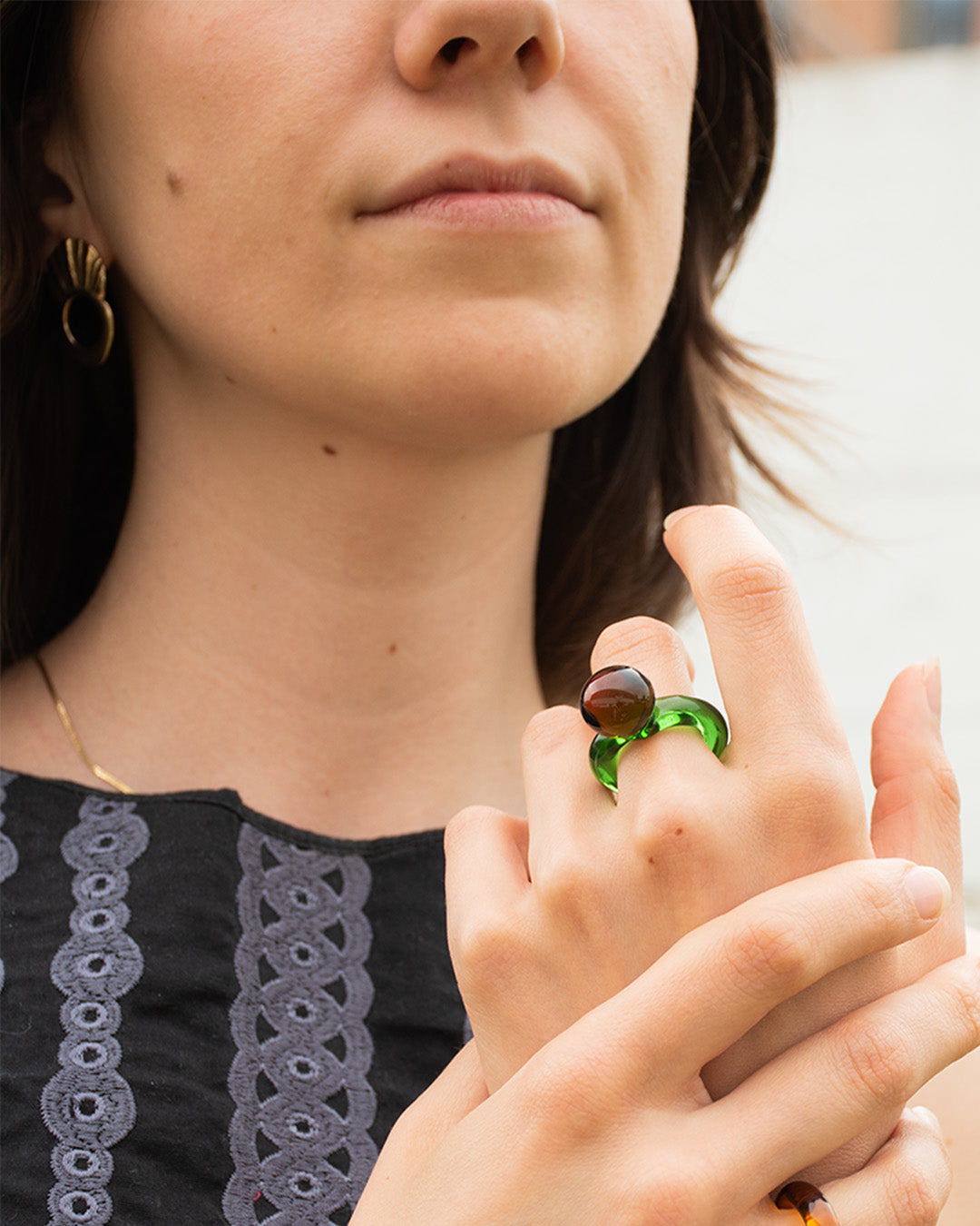 Glass ring handmade - Suplais