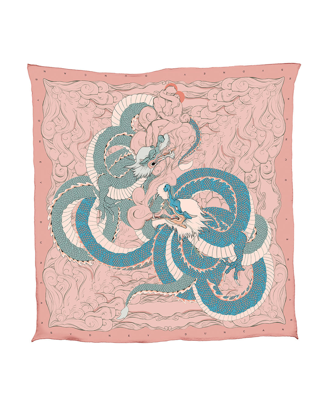 Handmade tencel illustrated headscarf - Sydney Duncan