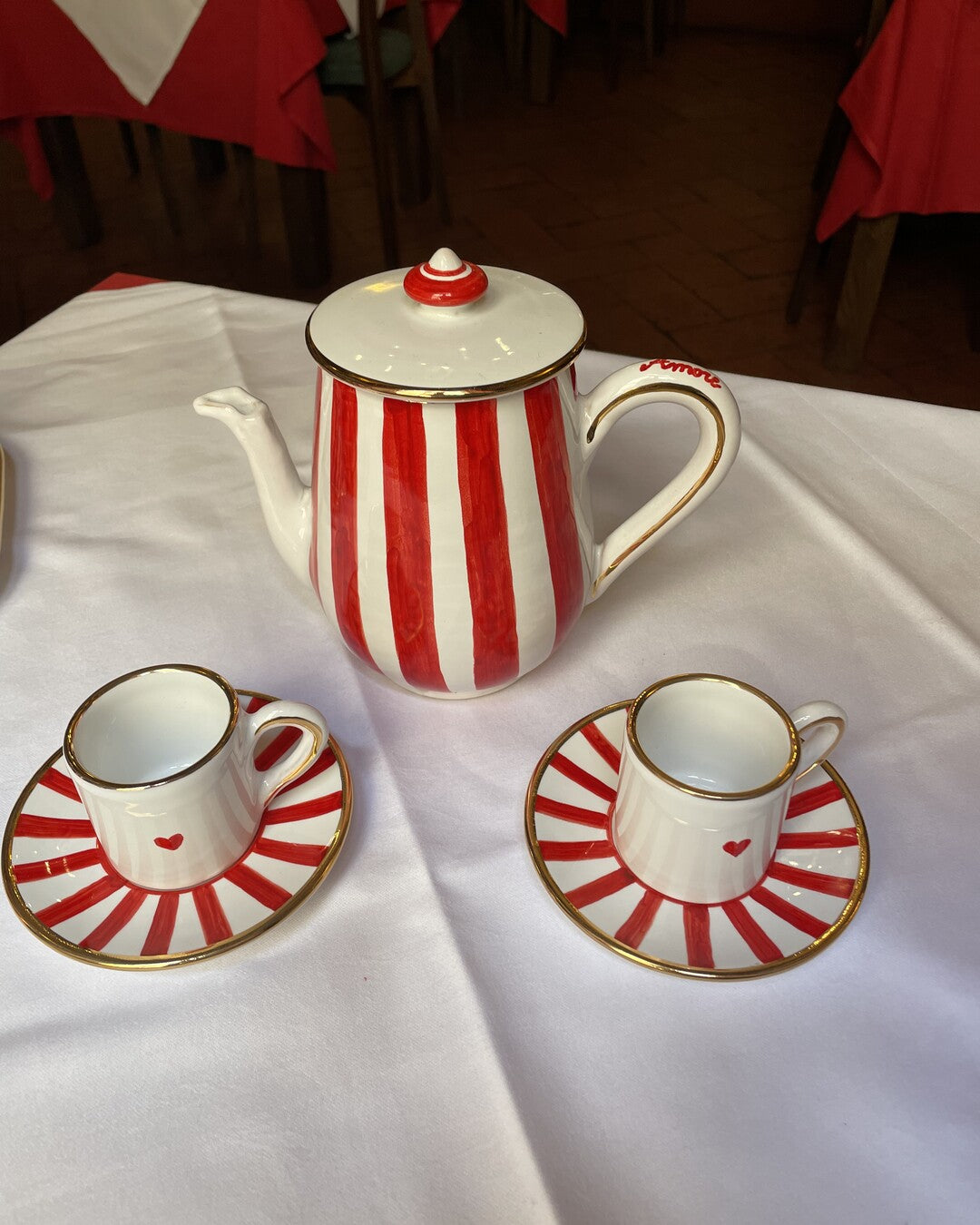 Amore Espresso Cup & Saucer