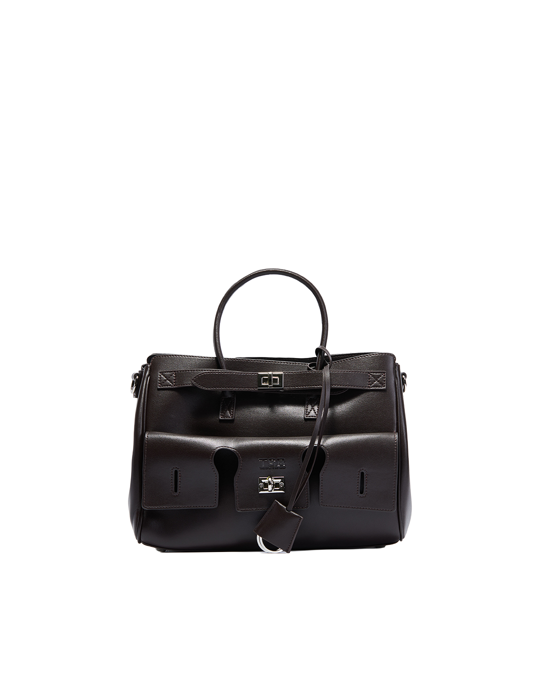 Amelie Structured Leather Bag - Pourpre