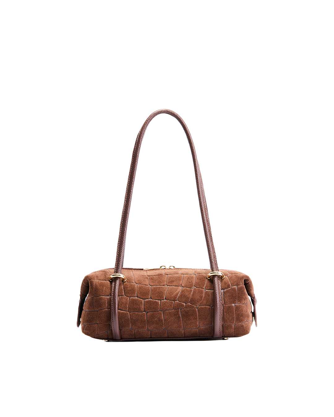 Bella Suede Mini Bag - Chocolate Brown