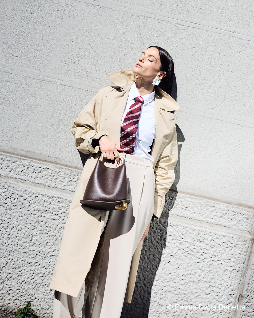 Harper Leather Handbag - Brown