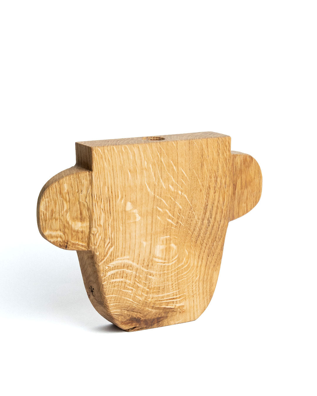 Small Ears Textured Wood Vase