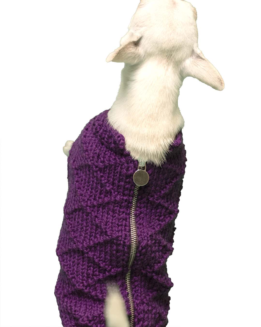 ZIPPY - geometric dog cardigan