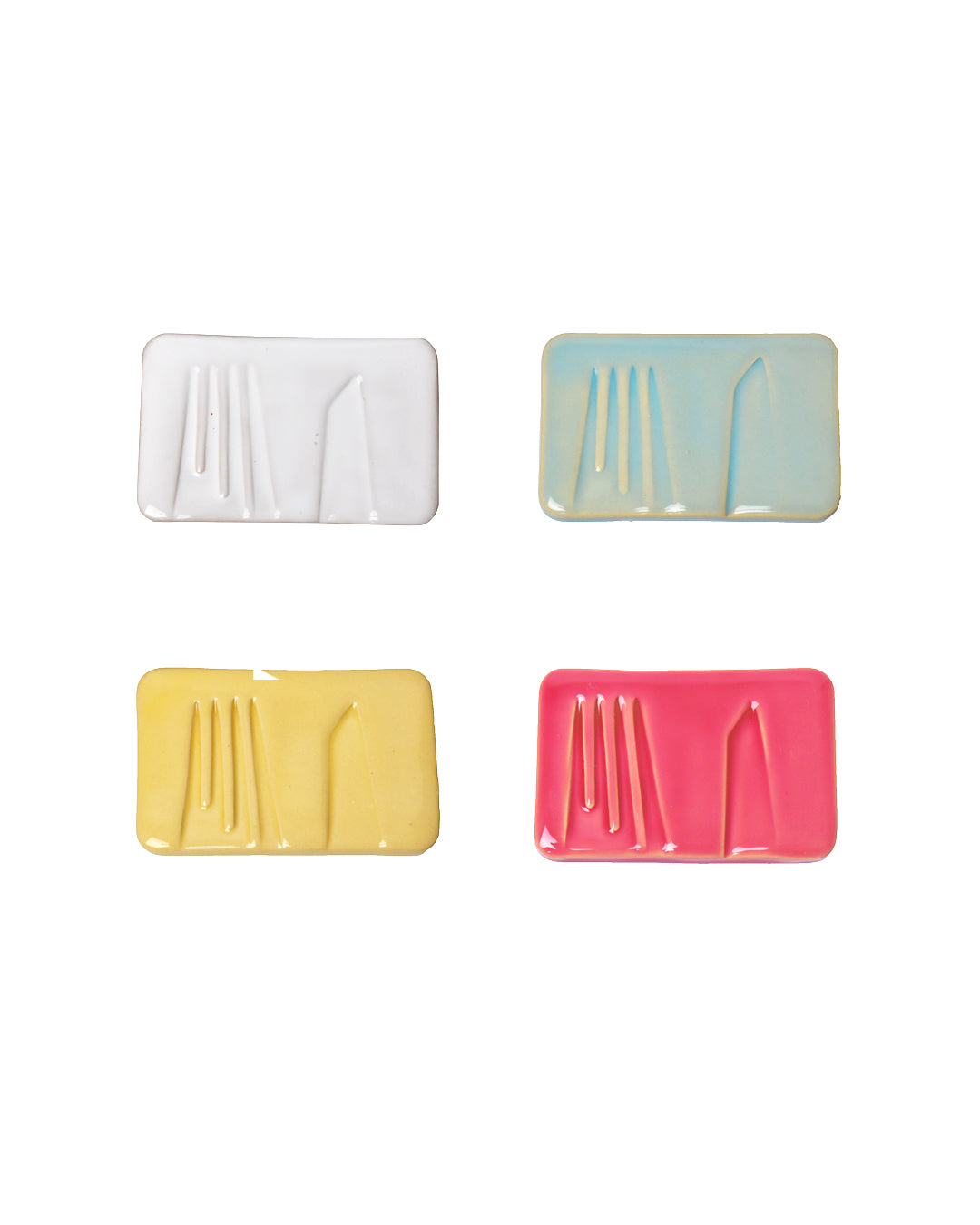 Cutlery rest set - Terrami ceramic handmade