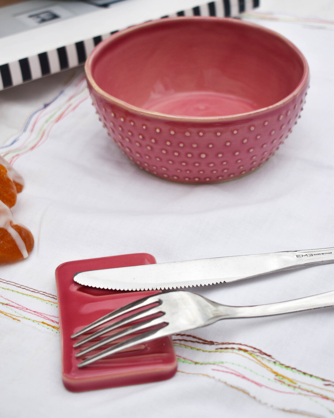 Cutlery rest Terrami ceramic handmade
