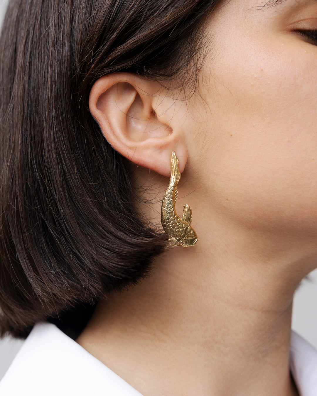 Carp Handmade Earrings - VNV Sculpted Jewels