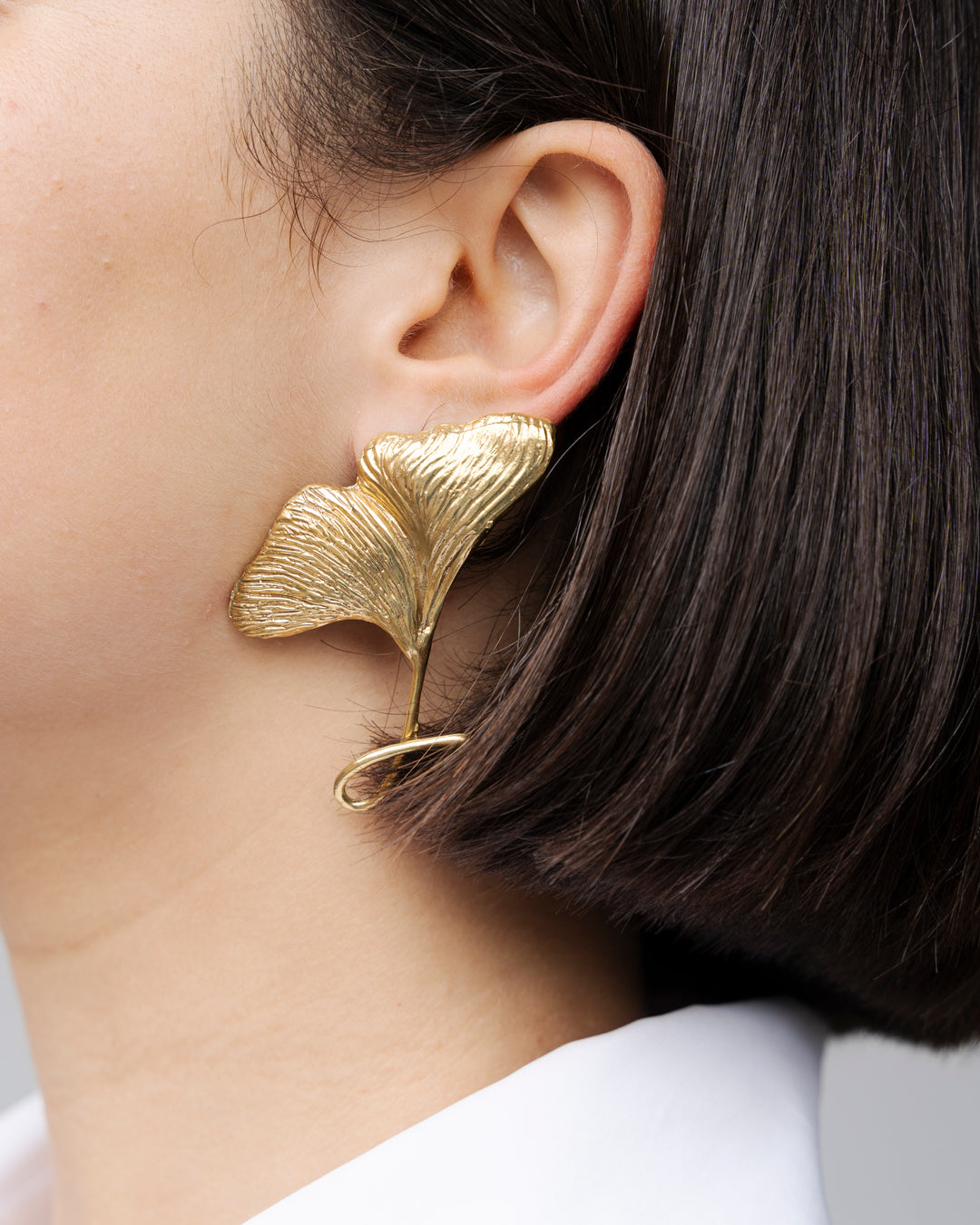 Handmade Ginkgo Earrings VNV Sculpted Jewels