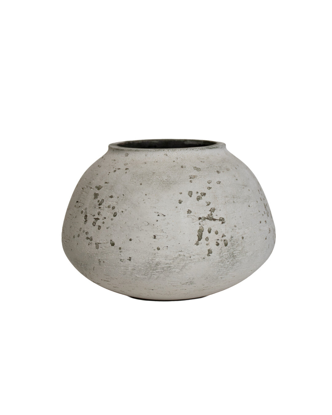 Concrete Vase Short - White