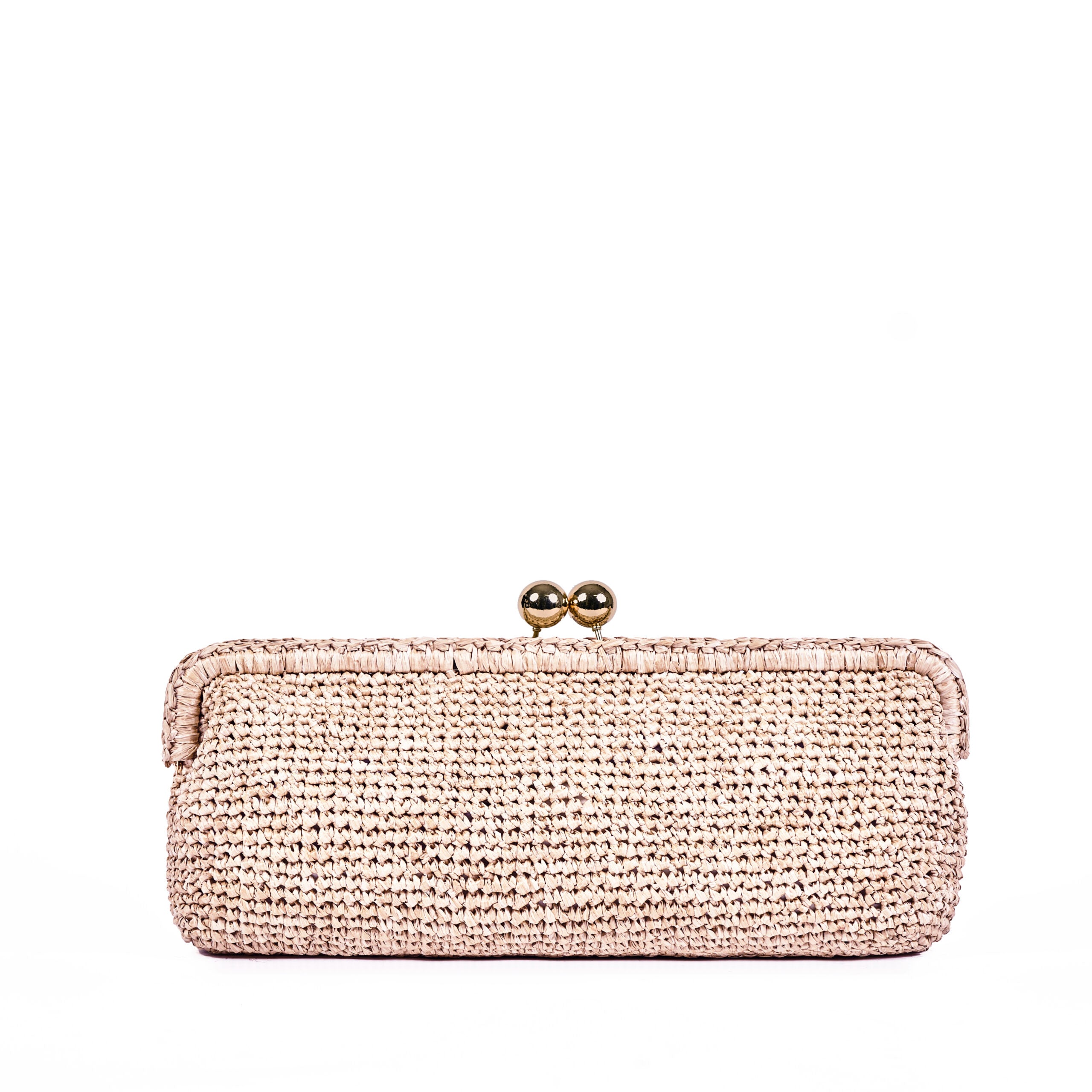 ViaMailBag Crochet raffia pouch bag