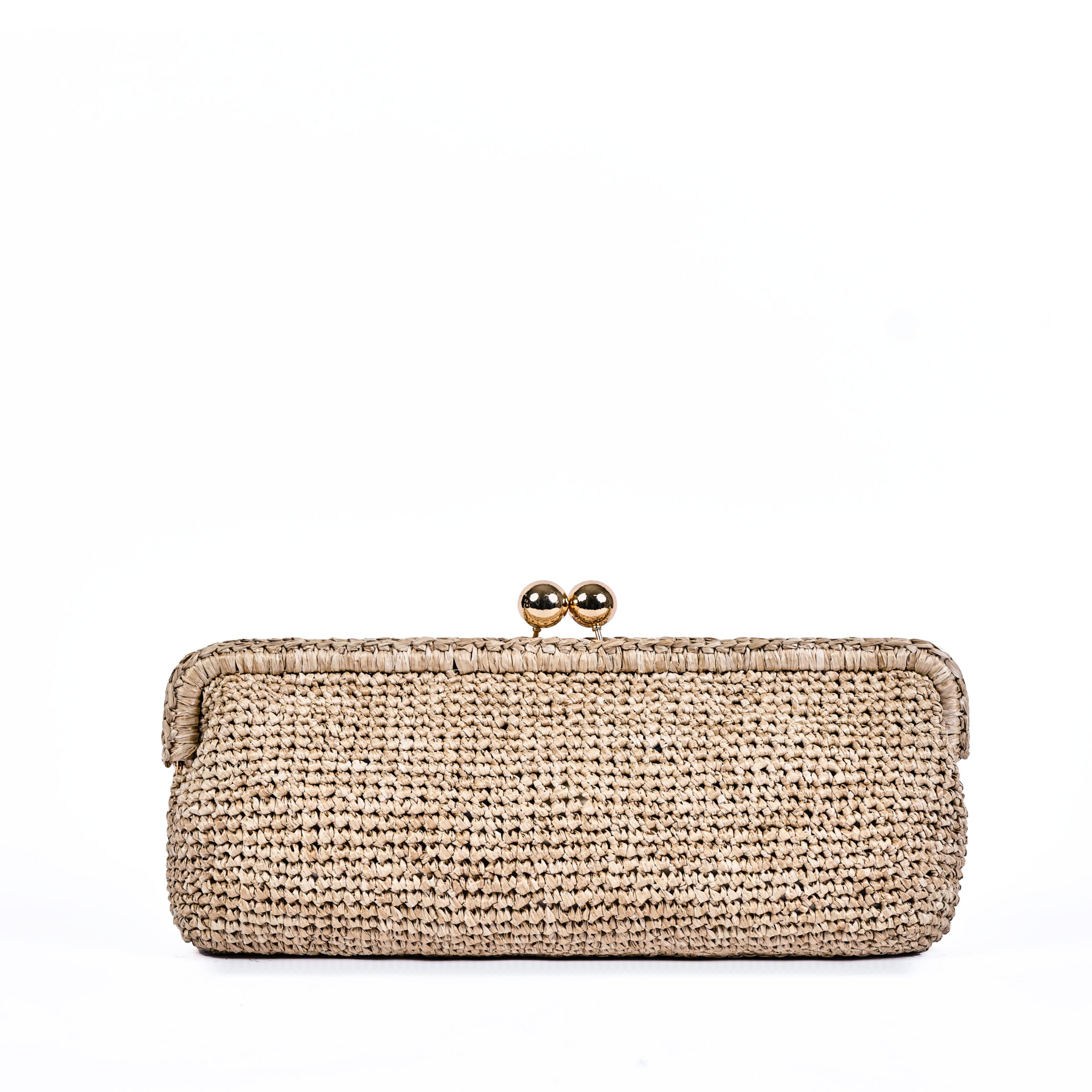 ViaMailBag Crochet raffia pouch bag