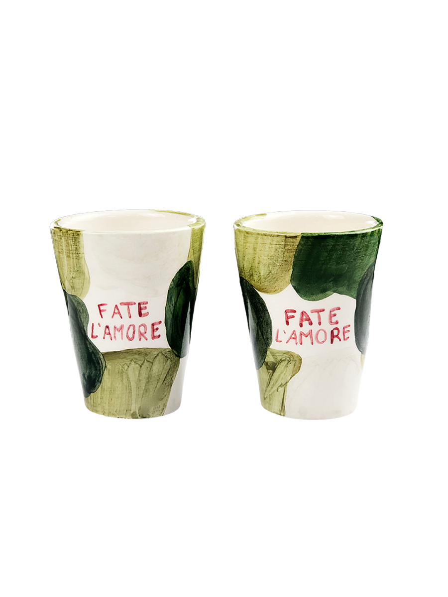 "Fate l'Amore" Shot Glasses - Set of 2