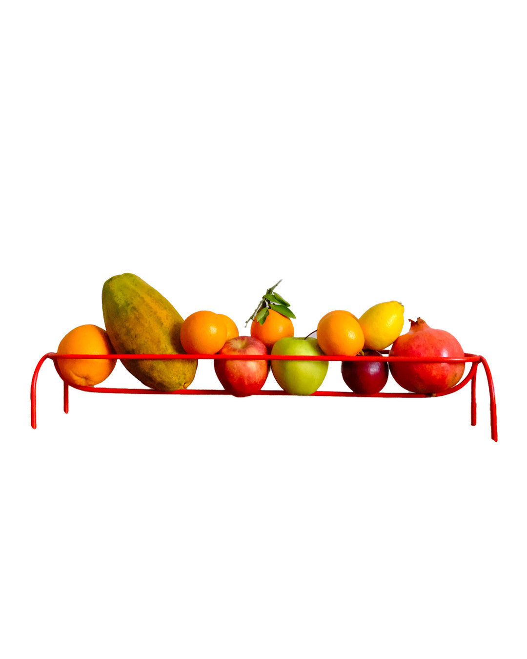 Handmade red steel fruit bowl - Wera Jane Design