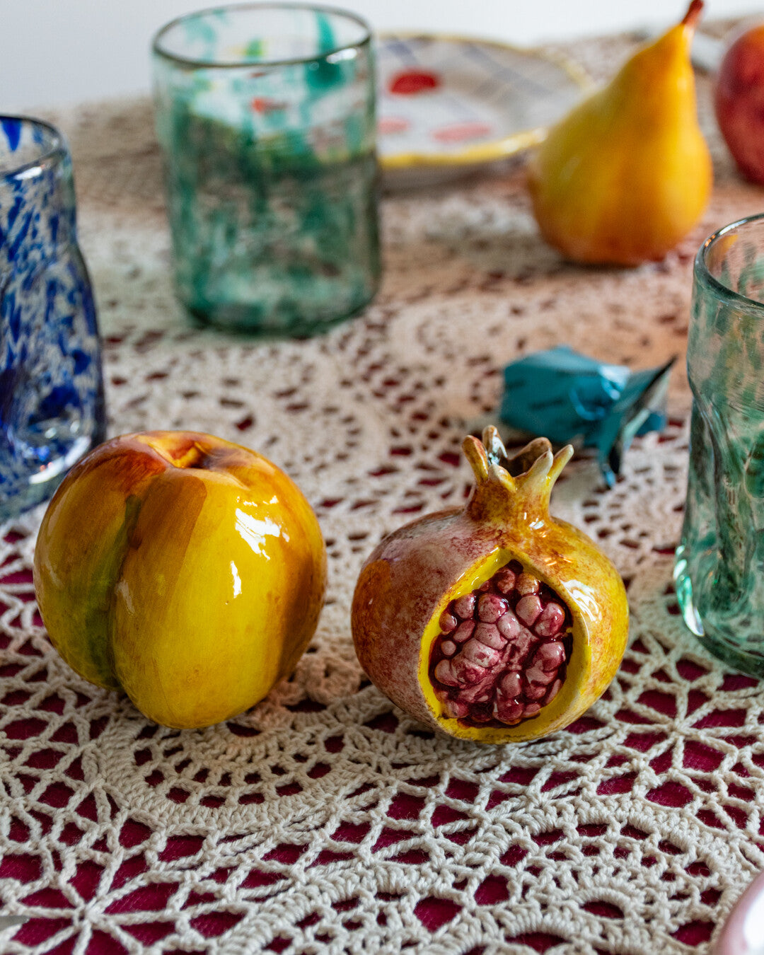 Pomegranate - Decorative ceramic vegetable