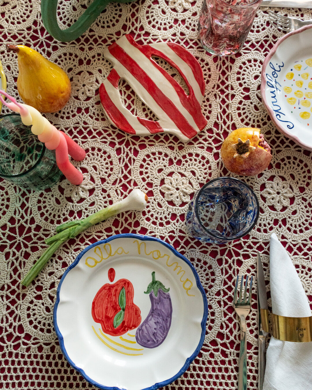 Spring onion - Decorative ceramic vegetable